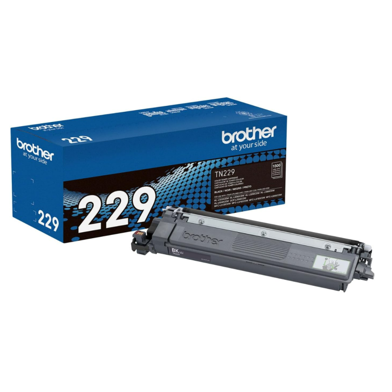 Brother Genuine TN229BK Black Standard Yield Printer Toner Cartridge - Print up to 1,500 Pages(1)