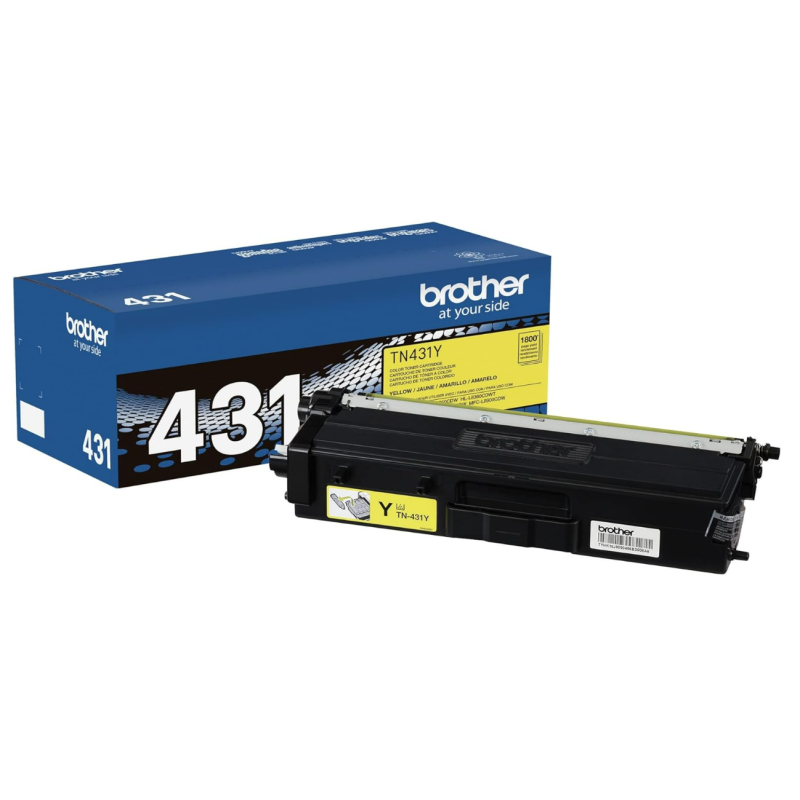 Brother Printer TN431Y Standard Yield Toner-Retail Packaging , Yellow