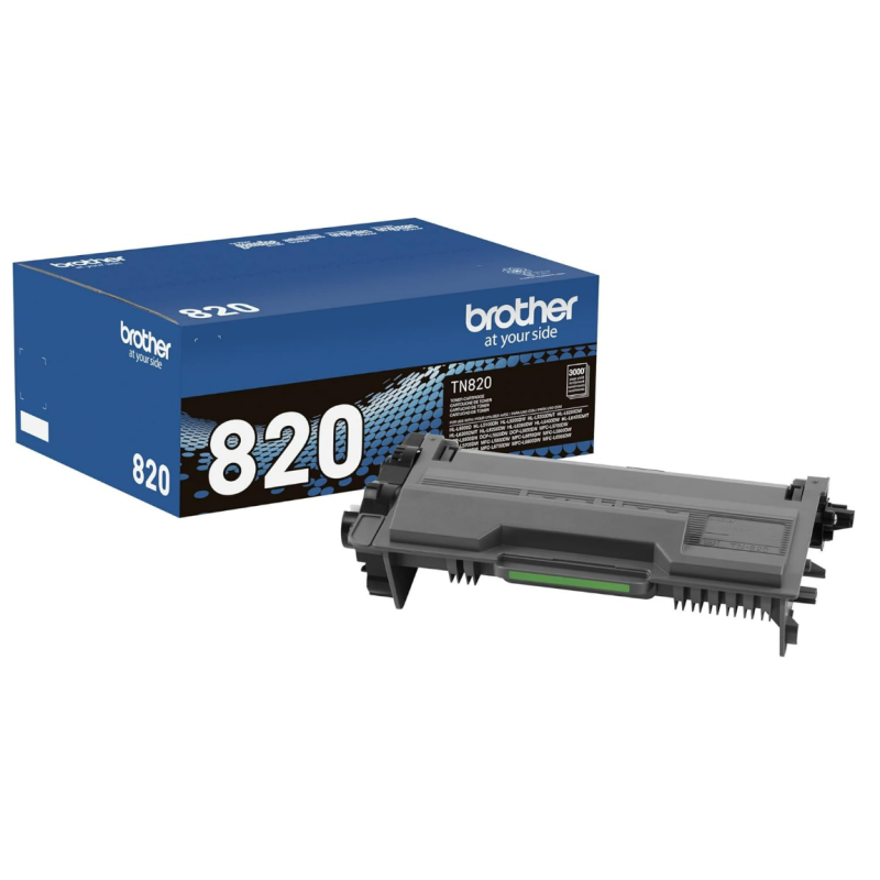 Brother Genuine Toner Cartridge, TN820, Replacement Black Toner, Page Yield Up To 3,000 Pages, Amazon Dash Replenishment Cartridge