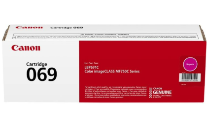Canon Genuine 069 Magenta Toner Cartridge Compatible with MF753Cdw, MF751Cdw, LBP674Cdw