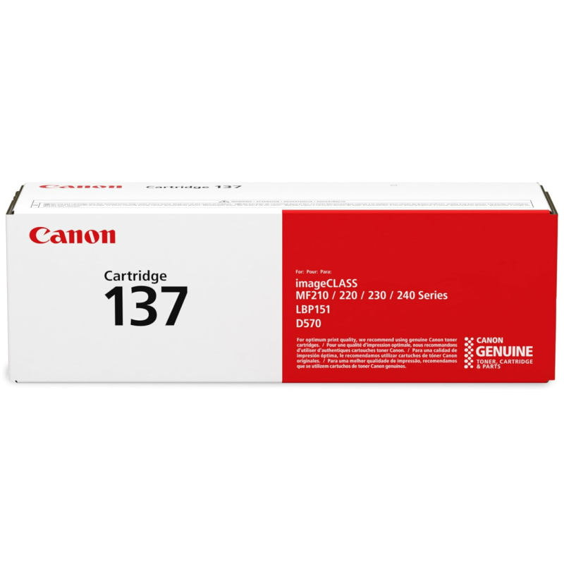 Canon Genuine 137 Black Toner Cartridge Compatible with LBP151dw, MF210 Series, MF220 Series, MF230 Series, MF240 Series, D570