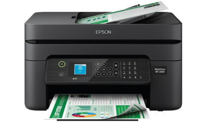Epson Workforce Pro WF-7840 Wireless All-in-One Wide-Format Printer with Auto 2-Sided Print up to 13" x 19", Copy, Scan and Fax, 50-Page ADF, 500-sheet Paper Capacity, 4.3" Screen,Black