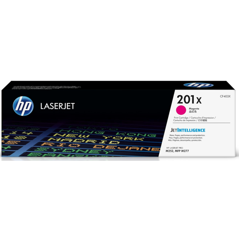 HP 201X Magenta High-yield Toner Cartridge | Works with HP Color LaserJet Pro M252, HP Color LaserJet Pro MFP M277 Series | CF403X