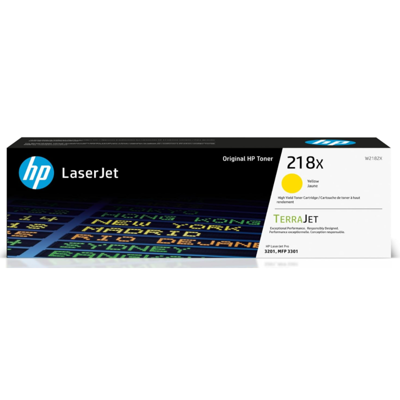 HP 218X Yellow High-Yield Toner Cartridge | Works with Color Laserjet Pro 3201, MFP 3301 Series | W2182X