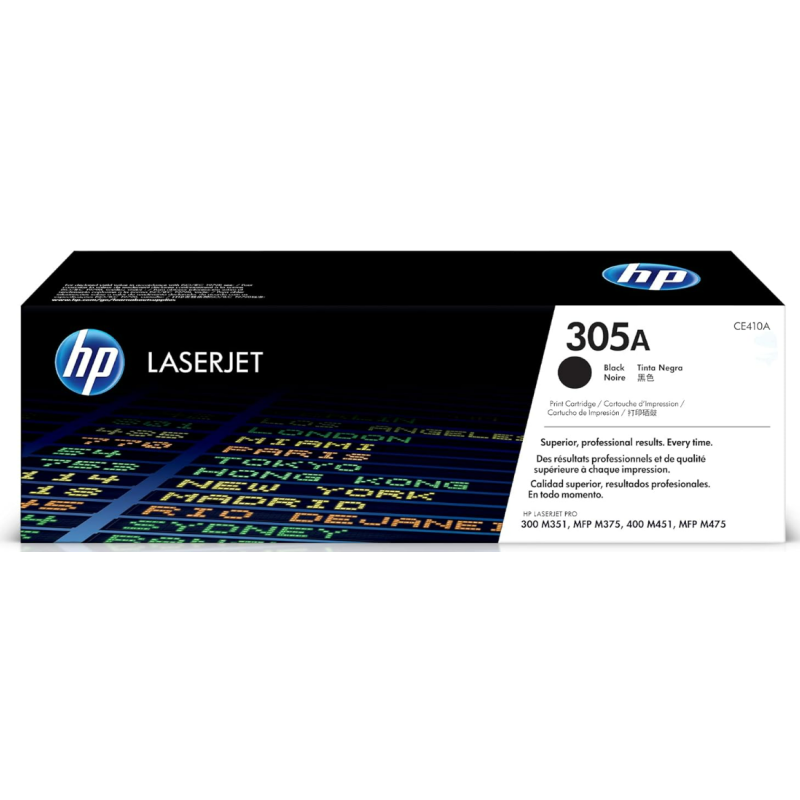 HP 305A Black Toner Cartridge for HP Printers | Works with Printer Series: LaserJet Pro 300 M351, 300 MFP M375, 400 M451, 400 MFP M475 | CE410A