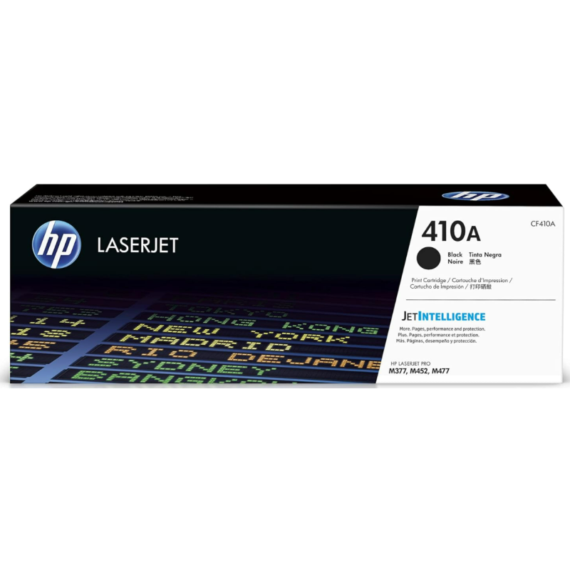 HP 410A Black Toner Cartridge for HP Printers | Works with Color LaserJet Pro M452 Series; Color LaserJet Pro MFP M377, M477 Series | CF410A
