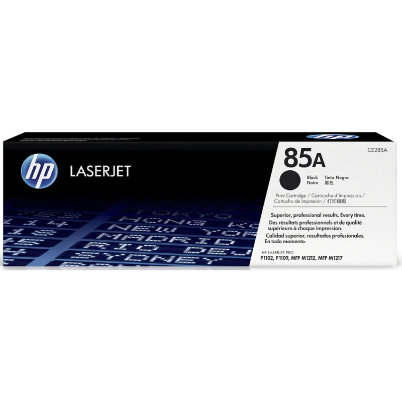 HP 85A Black Toner Cartridge for HP Printers | Works with Printer Series: LaserJet Pro P1102, P1109; LaserJet Pro MFP M1212, M1217 | CE285A