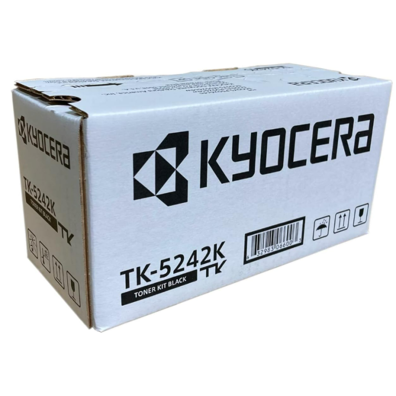 KYOCERA TK-5242K Black Toner Cartridge for M5526cdw/ P5026cdw Model Laser Printers (1T02R70US0)
