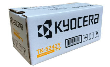 KYOCERA TK-5242Y Yellow Toner Cartridge for M5526cdw/ P5026cdw Model Laser Printers (1T02R7AUSV)