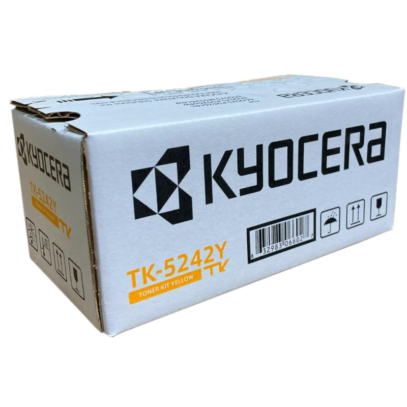 KYOCERA TK-5242Y Yellow Toner Cartridge for M5526cdw/ P5026cdw Model Laser Printers (1T02R7AUSV)