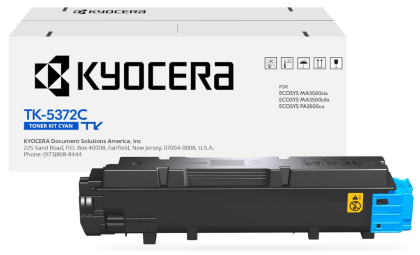 KYOCERA TK-5372C Cyan Toner Cartridge for MA3500cifx / PA3500cx Model Laser Printers (1T02YJCUS0)