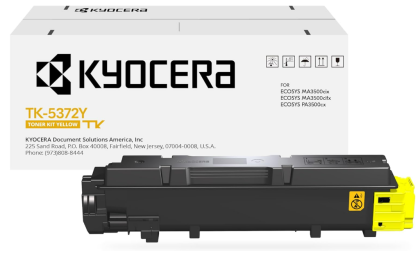 KYOCERA TK-5372Y Yellow Toner Cartridge for MA3500cifx / PA3500cx Model Laser Printers (1T02YJAUS0)