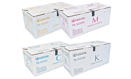 Kyocera TK5232 (TK-5232) 4-Color Toner Cartridge Set for M5521cdw, P5021cdw